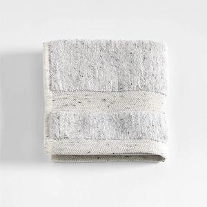 Organic Turkish Cotton Washcloth | Grey Fleck