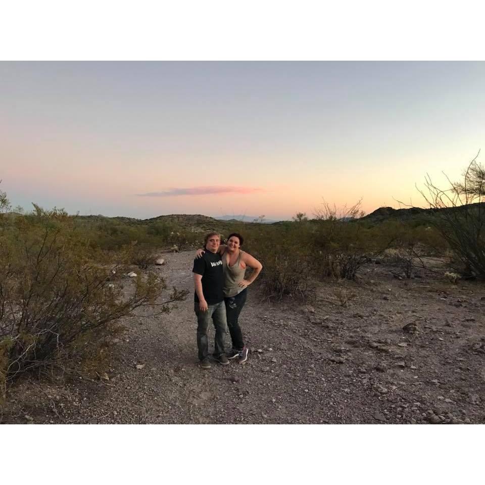 We went ATV-ing in the desert. One of our coolest adventures!