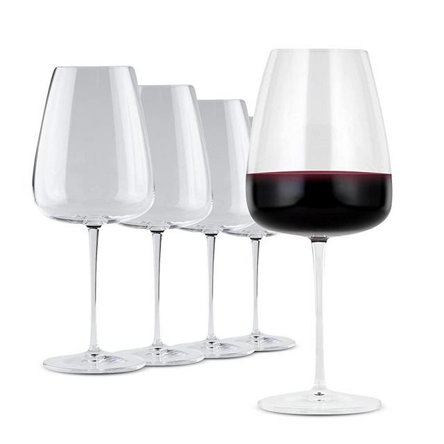 Made In Cookware - Red Wine Glasses (Set of 4), Titanium-reinforced stem treatment, Made in Italy