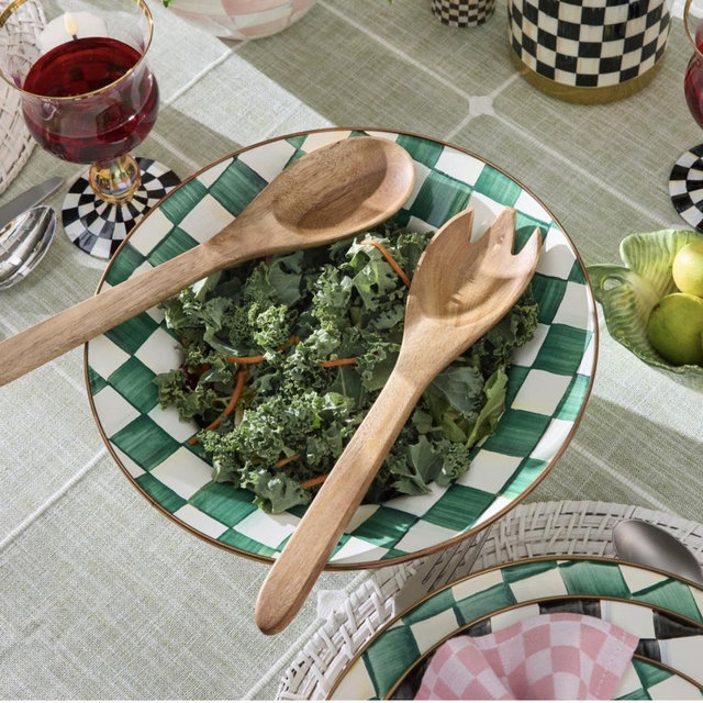 Courtly Check Salad Serving Set