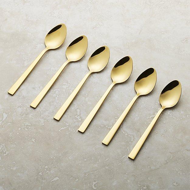 Gala Appetizer Spoons, Set of 6 - www.crateandbarrel.com