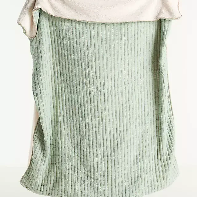 Mira Cotton Sherpa Fleece Reverse Woven Throw Blanket