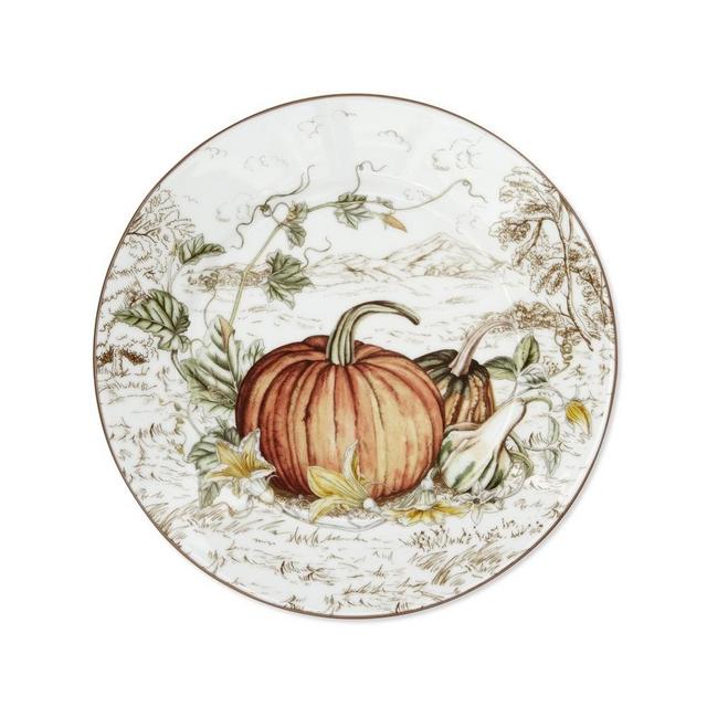 Plymouth Pumpkin Salad Plates, Set of 4
