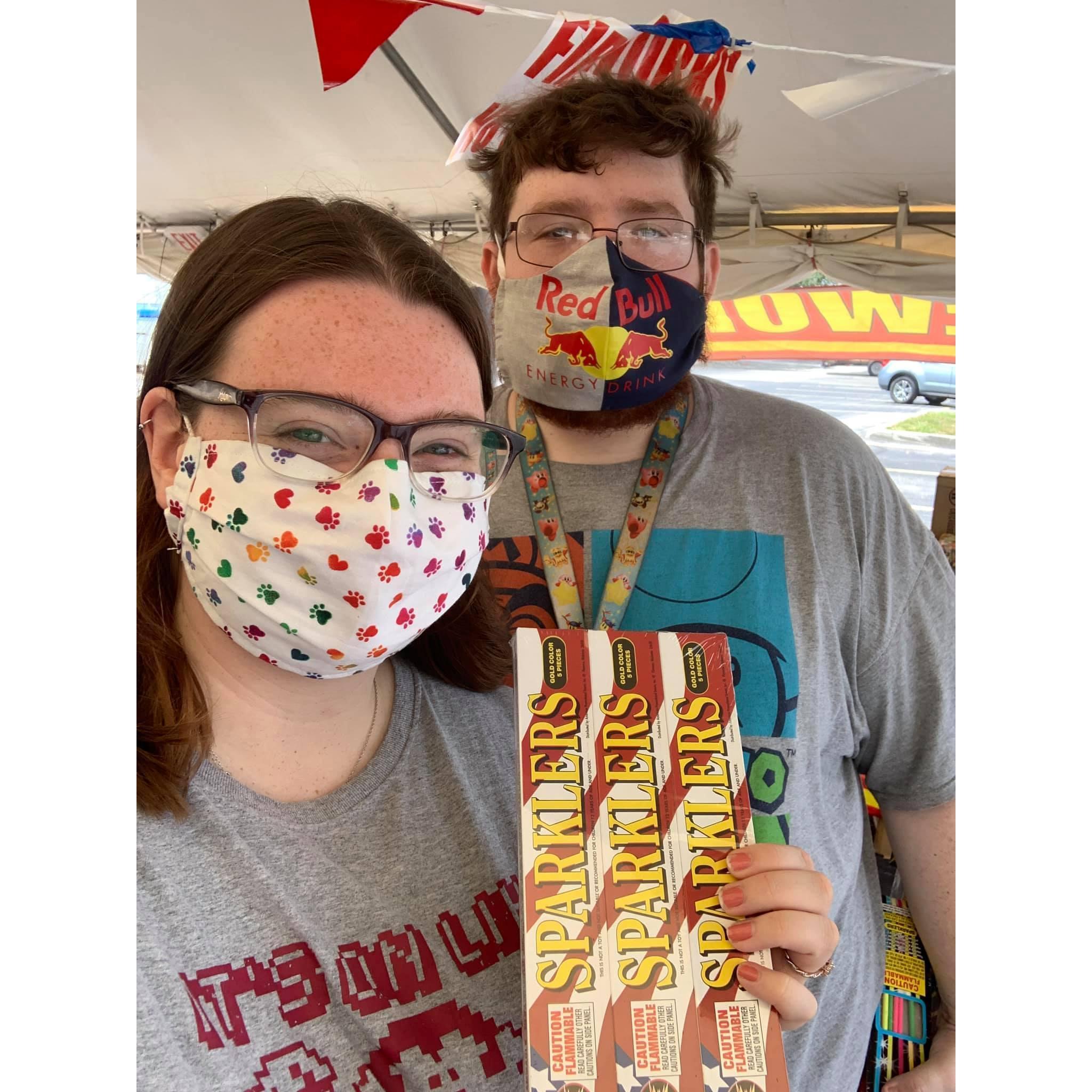 Buying fireworks for the first time