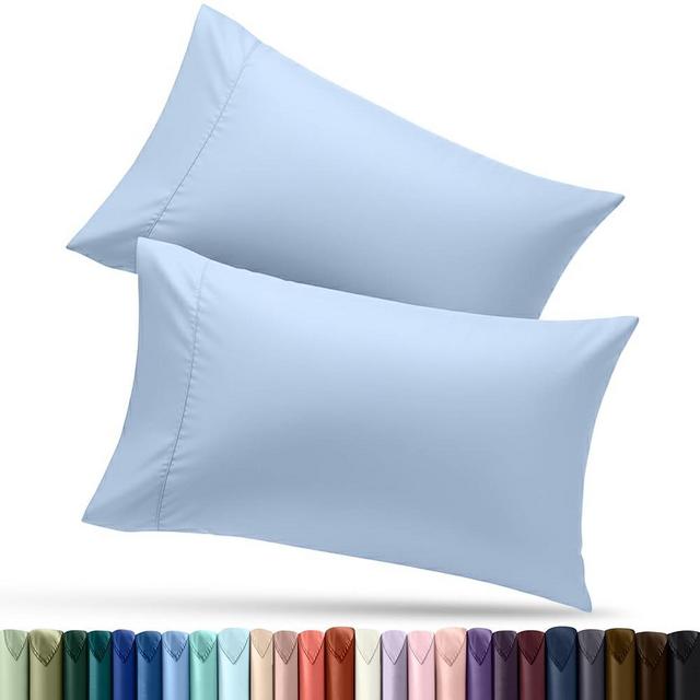 Utopia Bedding Pillow Cases Standard Size 2-Pack – Soft Brushed Microfiber – Envelope Closure – Perfect for Hospitals, Hotels, Guest Rooms – Oeko-TEX Certified, 20x26 Inches (Ice Blue)