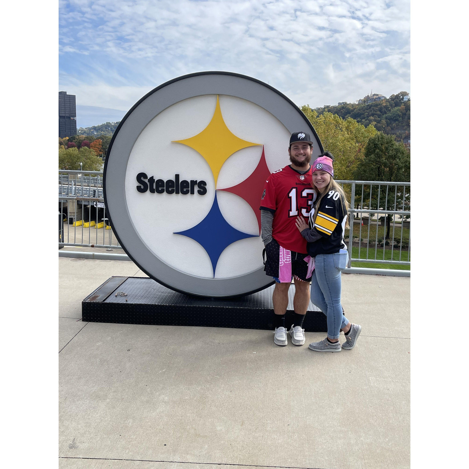 Our first NFL game together, Steelers vs Buccaneers