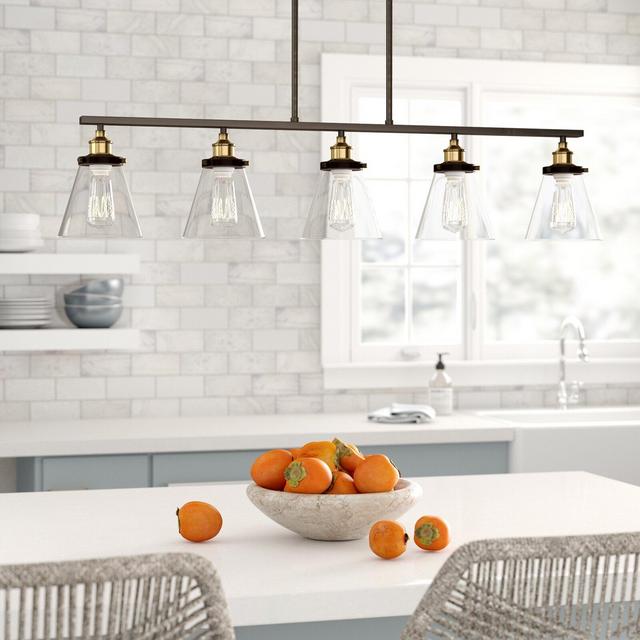 Doorfield 5 - Light Kitchen Island Linear Pendant