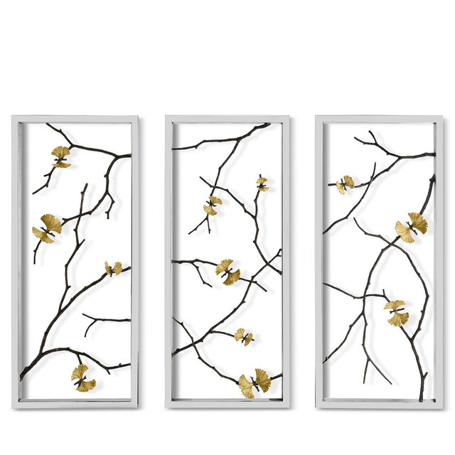 Michael Aram Butterfly Ginkgo Wall Art Panels, Set of 3