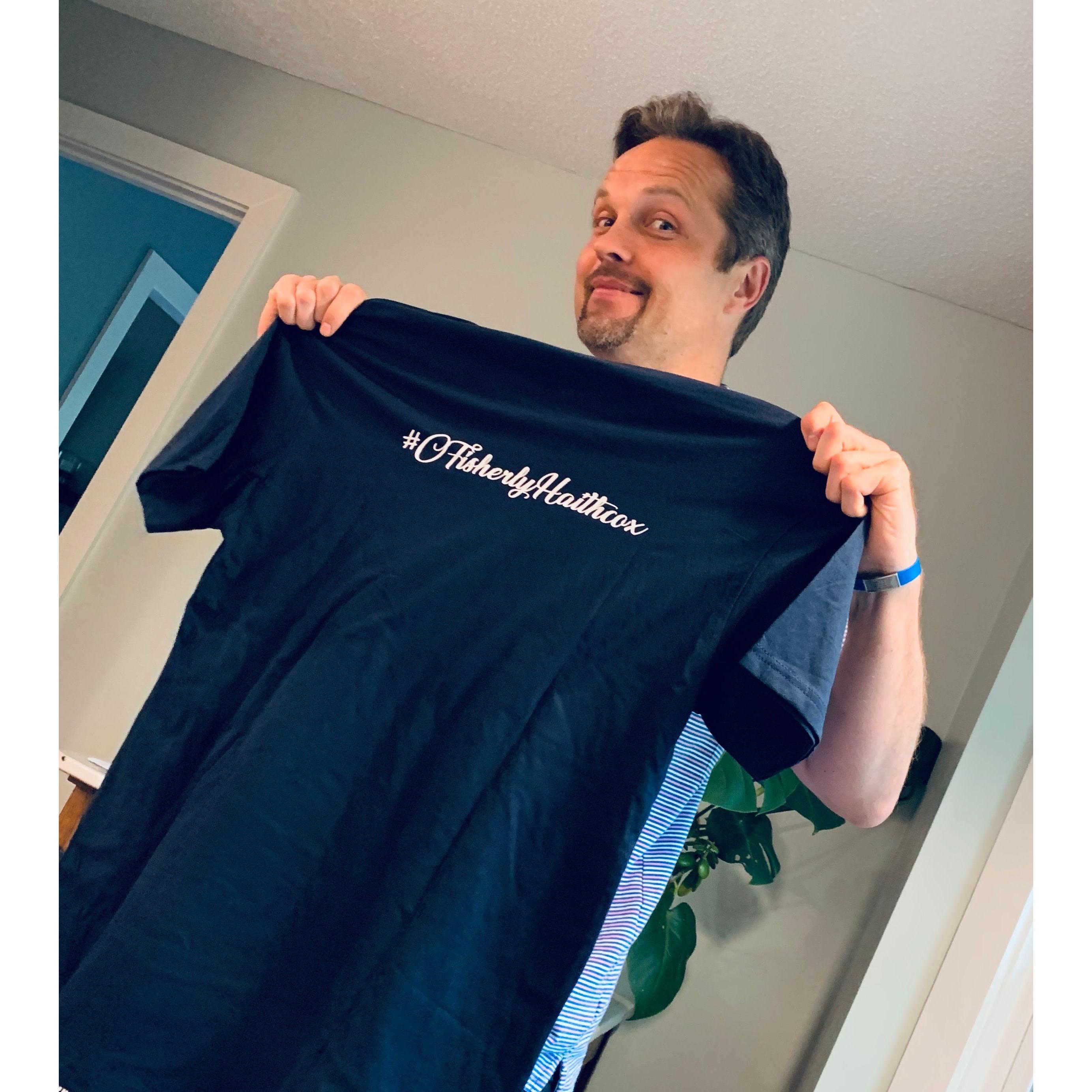 He wanted a shirt too :)