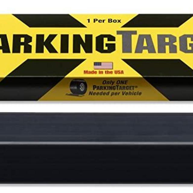 IPI-100: Parking Target - Parking Aid Protects Car and Garage Walls - Easy to Install – Peel and Stick - Only 1 Needed per Vehicle – Mom and Dad and USA Decals Included – Parking Gadget Great Gift