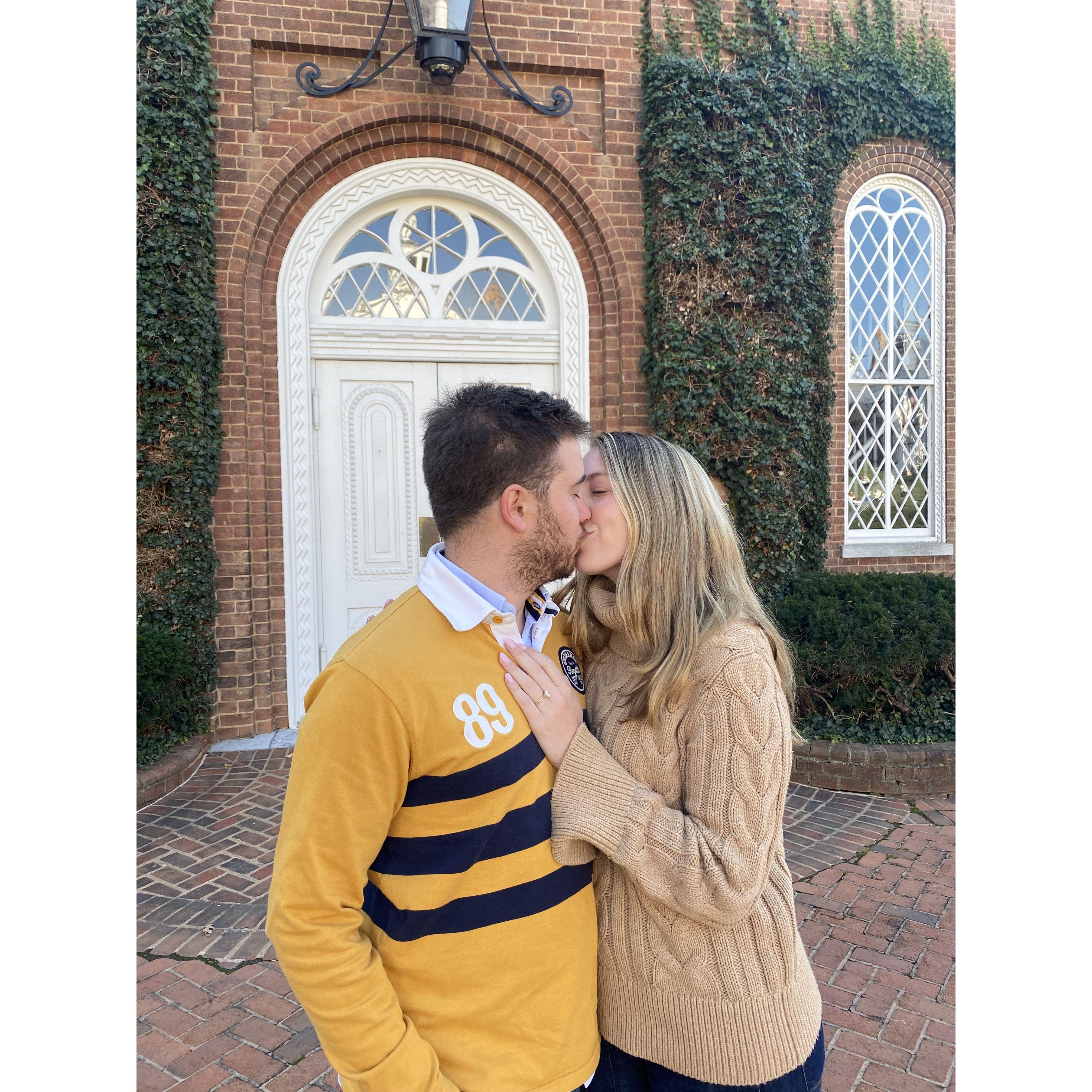 Pedro proposed at Washington and Lee University on November 3, 2023!