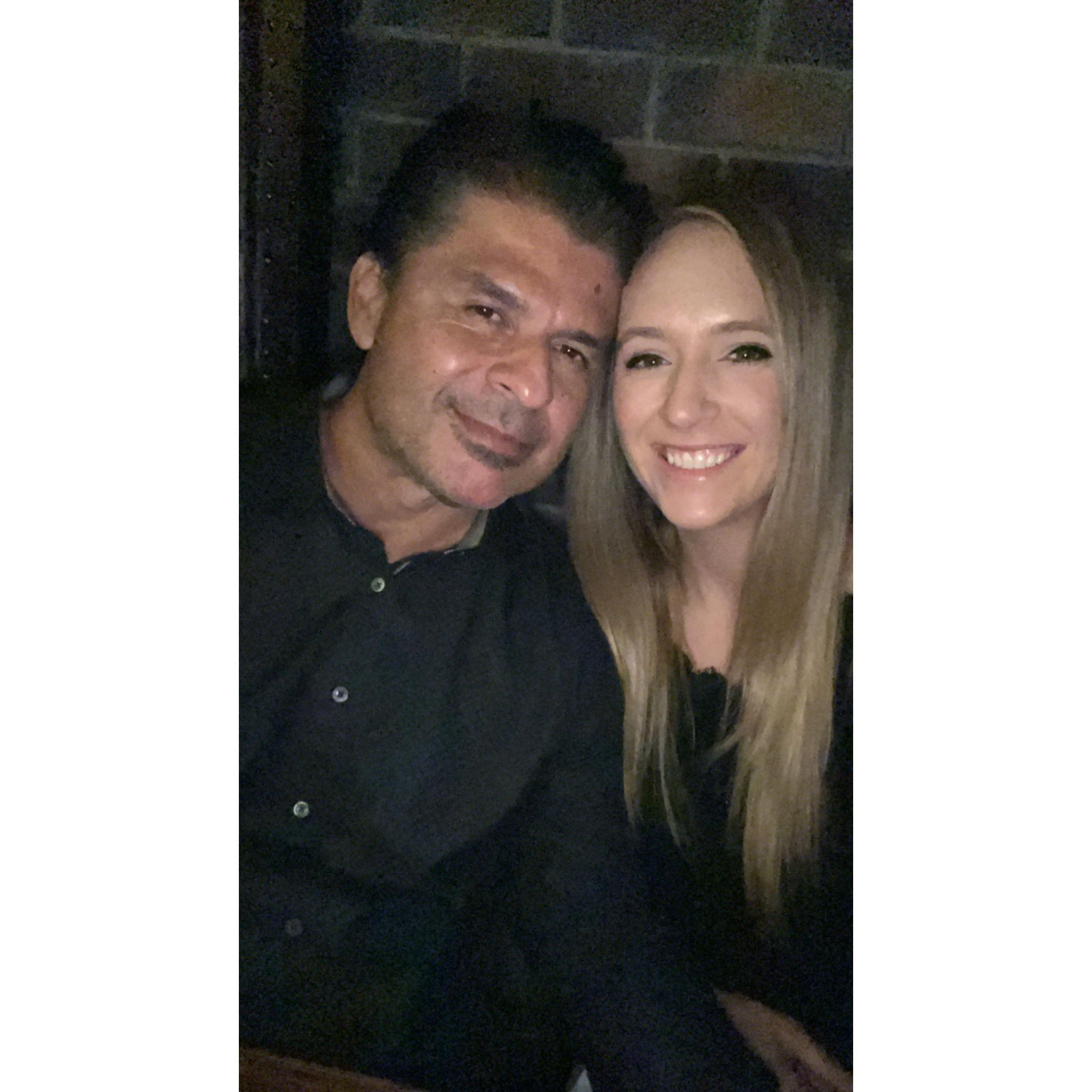 Out to a friend's restaurant for dinner
