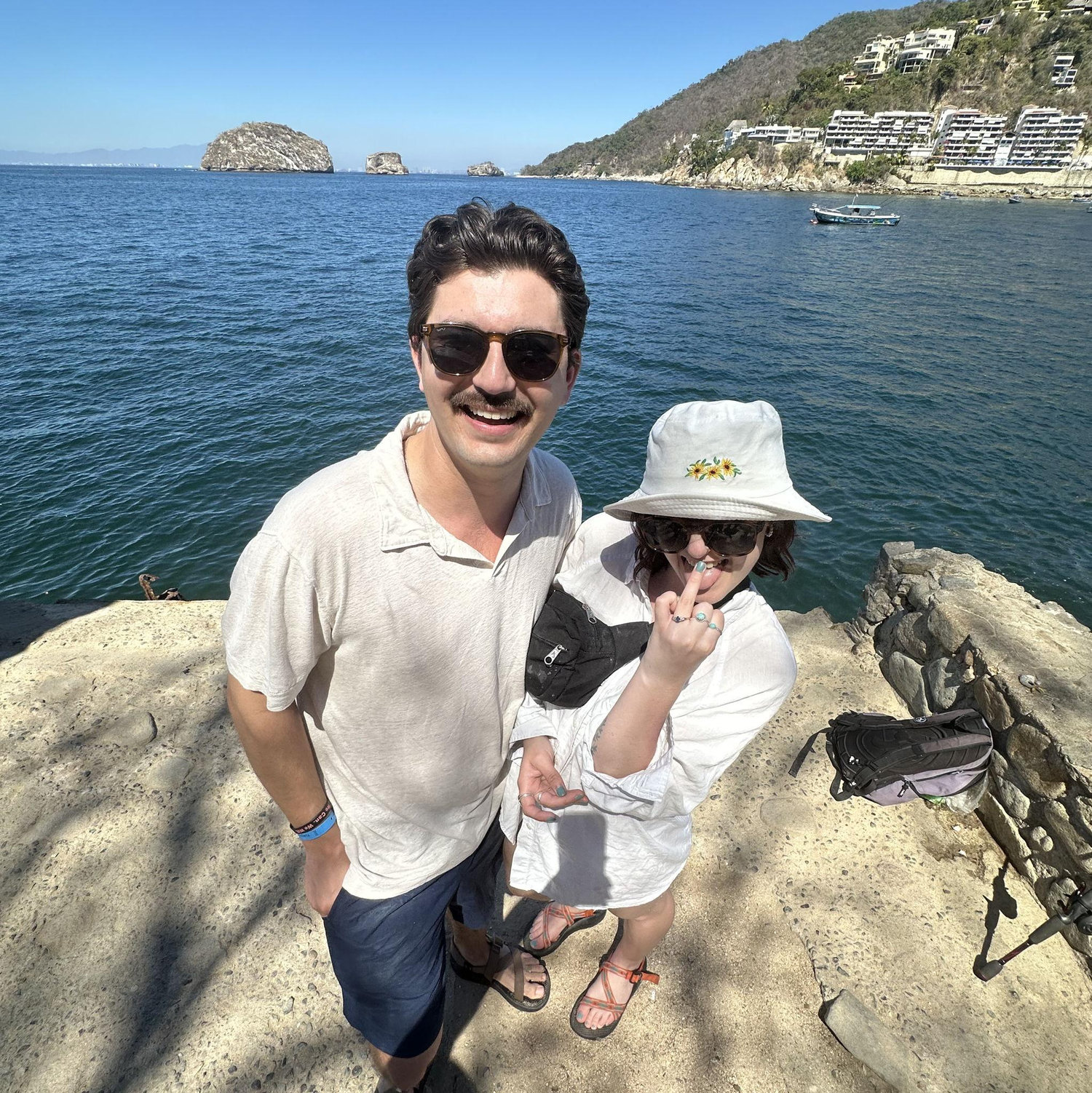 Right after we got engaged in Mexico