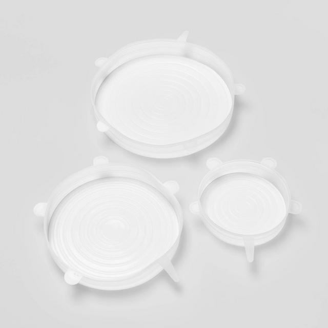 Keep Fresh Set of 3 Bowl Covers Clear - Room Essentials™