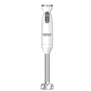 White, Cuisinart Hand Blender, Smart Stick 2-Speed - Powerful & Easy to Use Stick Immersion Blender for Shakes, Smoothies, Puree, Baby Food, Soups & Sauces, Stainless Steel, CSB-175P1