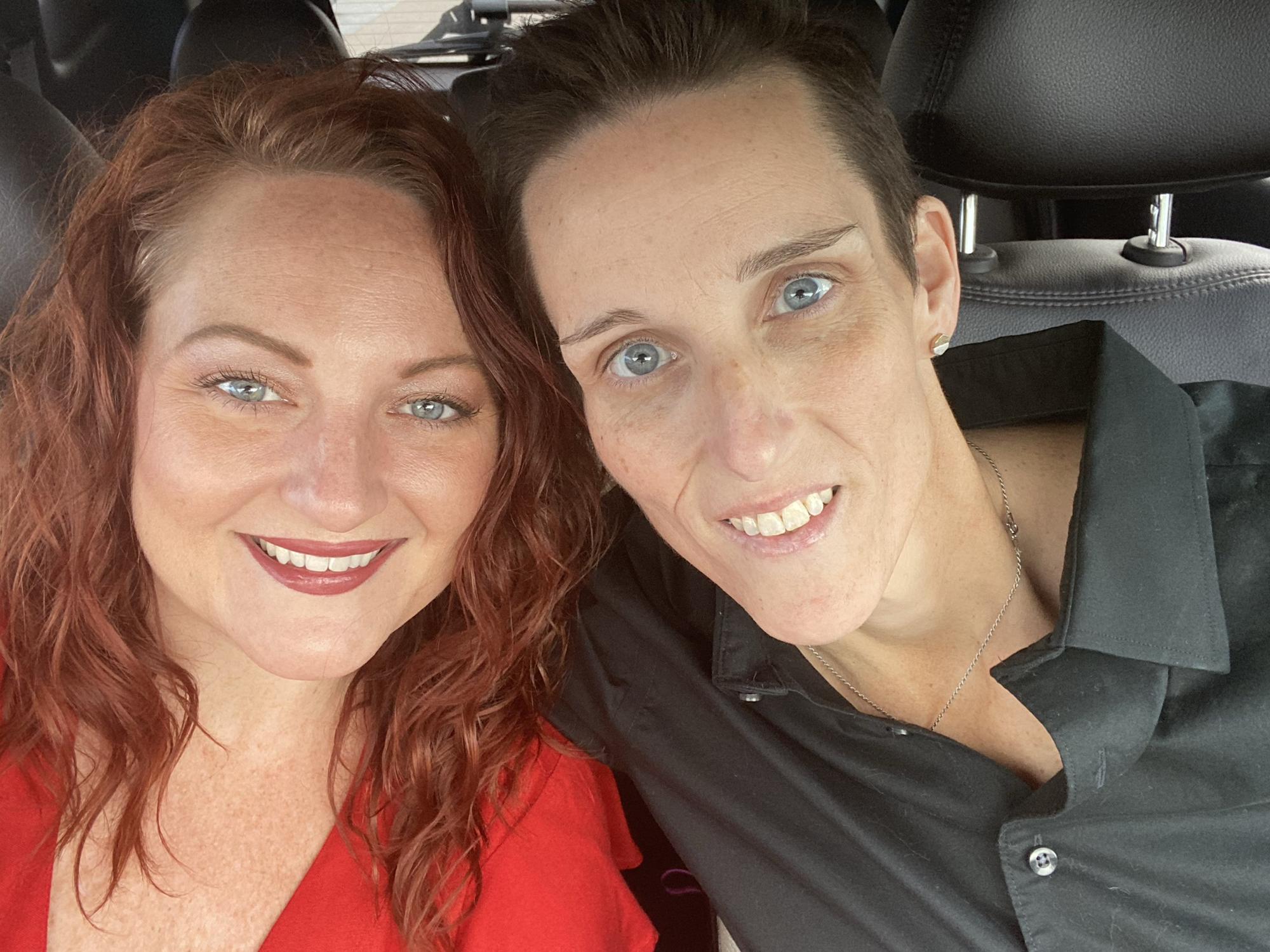 Heading out for date night on the day we got engaged 🤩