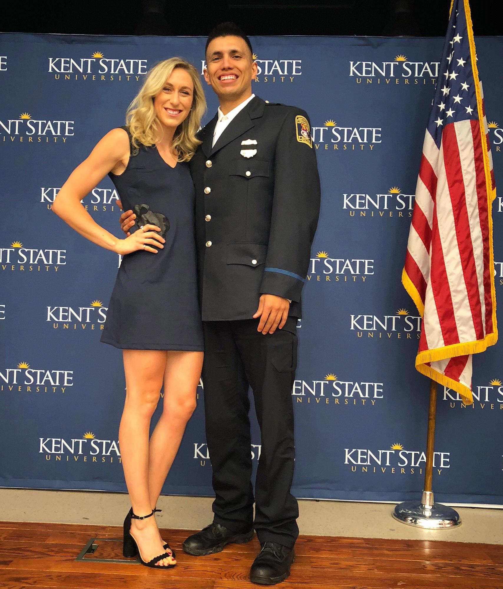 Luis's graduation from Kent State Police Academy!