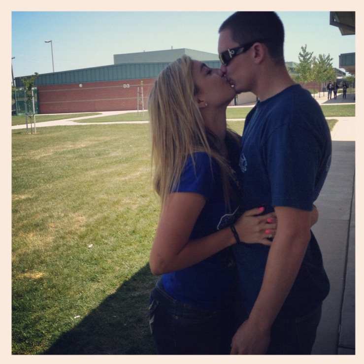 James + Alana in highschool. Who knew they'd be getting married many years later!