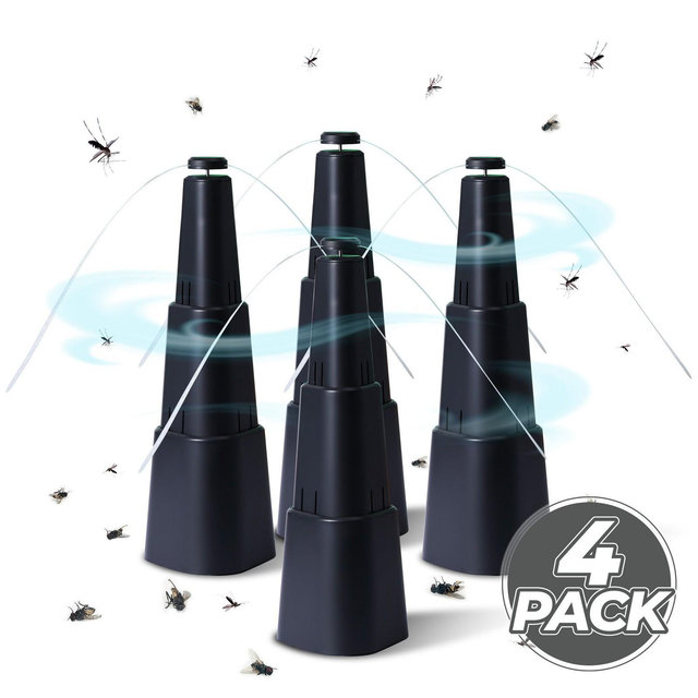 HOM Electric Fly Fan for Tables - Insect & Mosquito Repellent Portable Fan for Indoor/Outdoor Tables