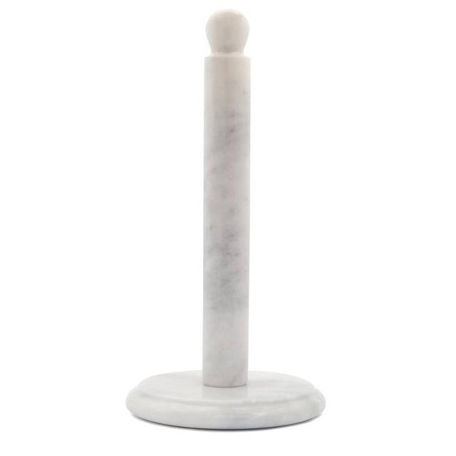 Radicaln Marble Paper Towel Holder White Kitchen Towels Rack Handmade Paper Roll Holder with Stand - Wrapping Paper Holder Towel - Hand Towel Rack Holder