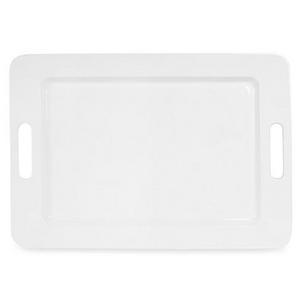 Nevaeh White by Fitz and Floyd - Nevaeh White® by Fitz and Floyd® 18-Inch Rectangular Platter with Handles