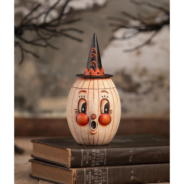 Bethany Lowe Gourdy White-O-Ween 6.5" JP4032