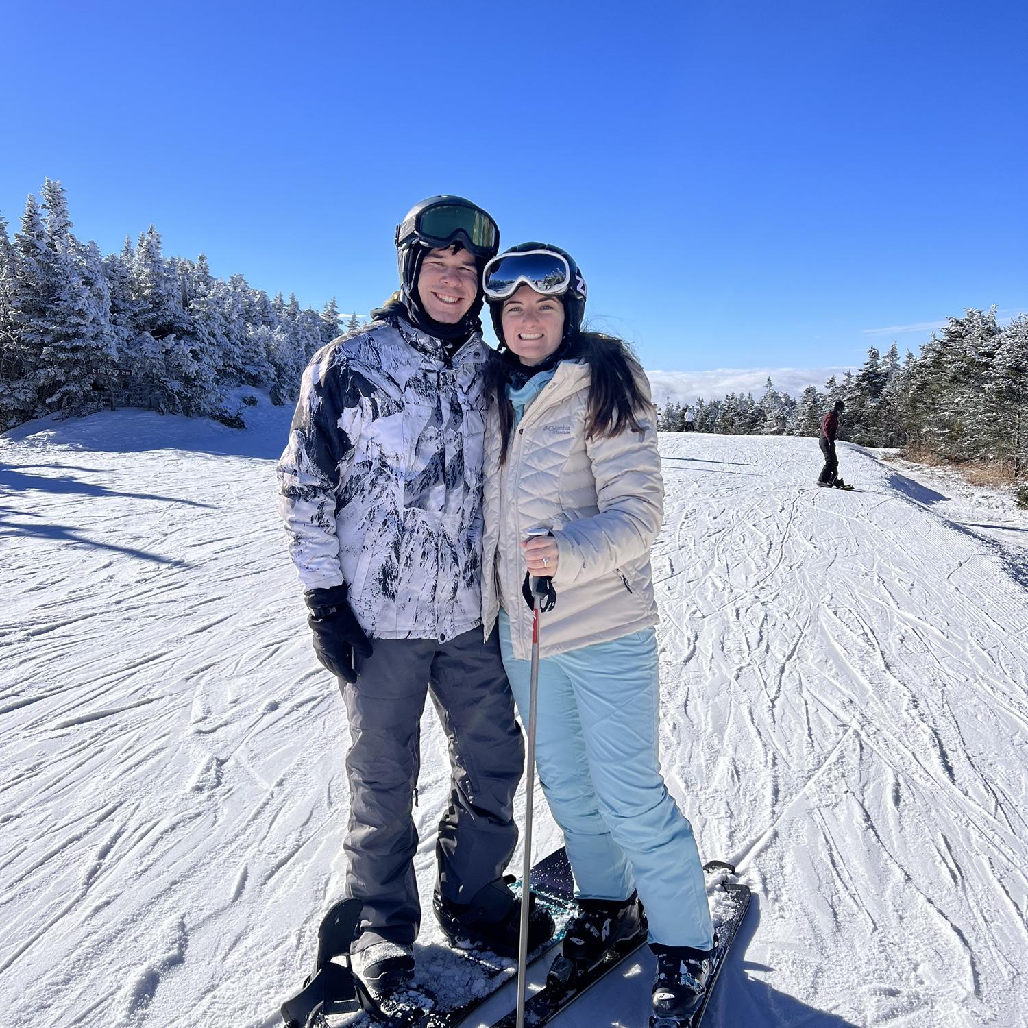 January 2, 2024. Killington, VT. Annual Winter Break Vermont Trip/Engagement-moon!