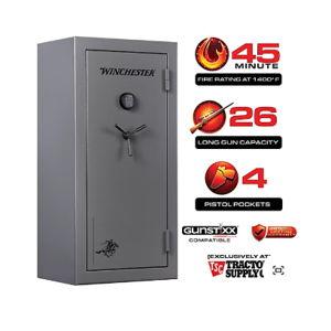 Winchester Safes 26 Long Gun 18.4 cu. ft. Electronic Lock Gun Safe, 45 Min. Fire Rating, Slate at Tractor Supply Co