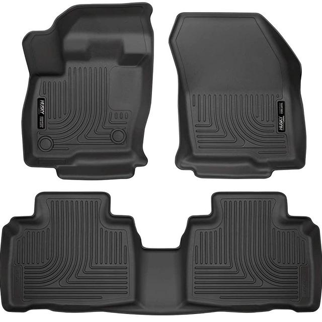Husky Liners - 98781 Fits 2015-20 Ford Edge Weatherbeater Front & 2nd Seat Floor Mats Black