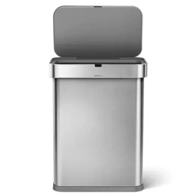 simplehuman® 58-Liter Rectangle Sensor Can with Motion & Voice Activation