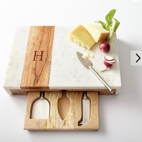 Wood and Marble Ultimate Cheese board Set