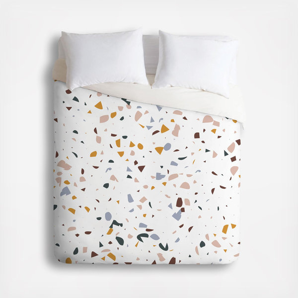 Terrazzo Simple Forms Duvet Cover
