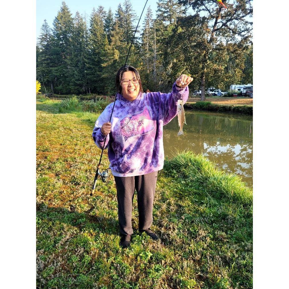 Cathrene's first fish!!