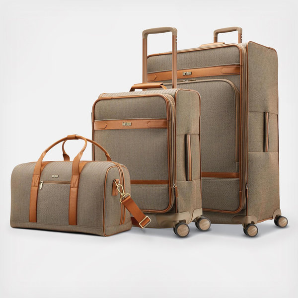 Hartmann, Herringbone Luggage Set | Zola