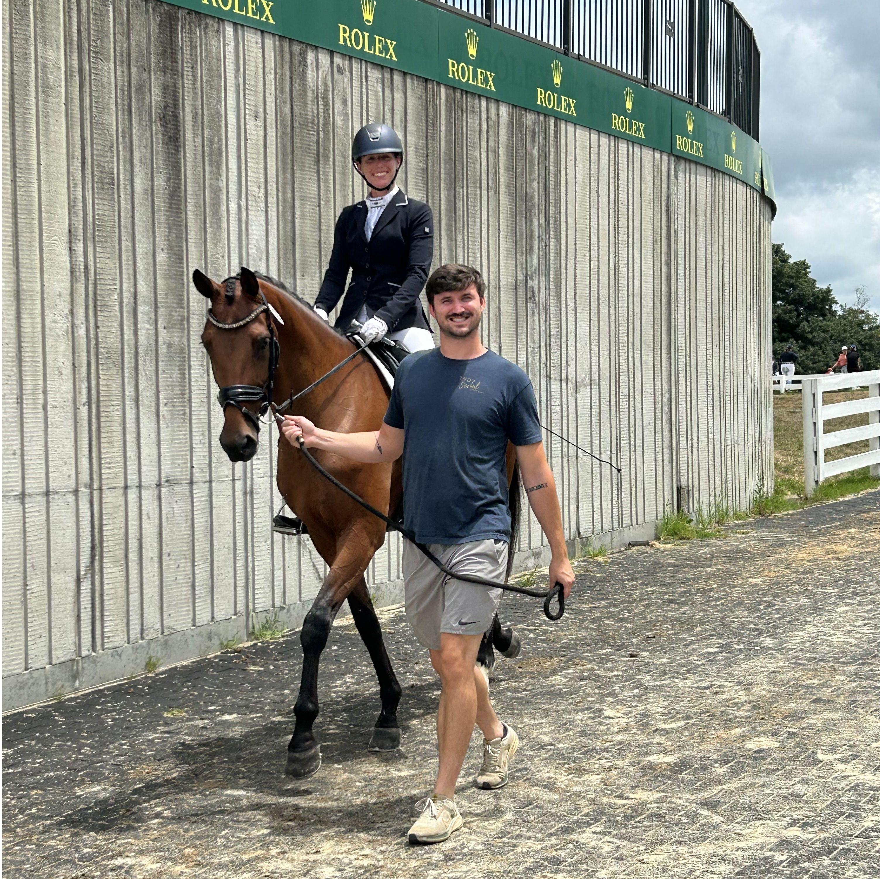 Jason leading Pippa at the KDA show