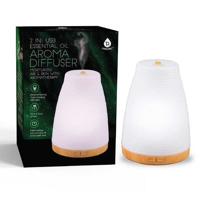 Pursonic Essential Oil USB Diffuser for Aromatherapy and Home Decor