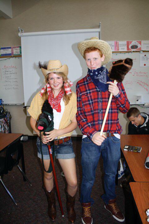 Spirit day our freshman year of high school, 2009!