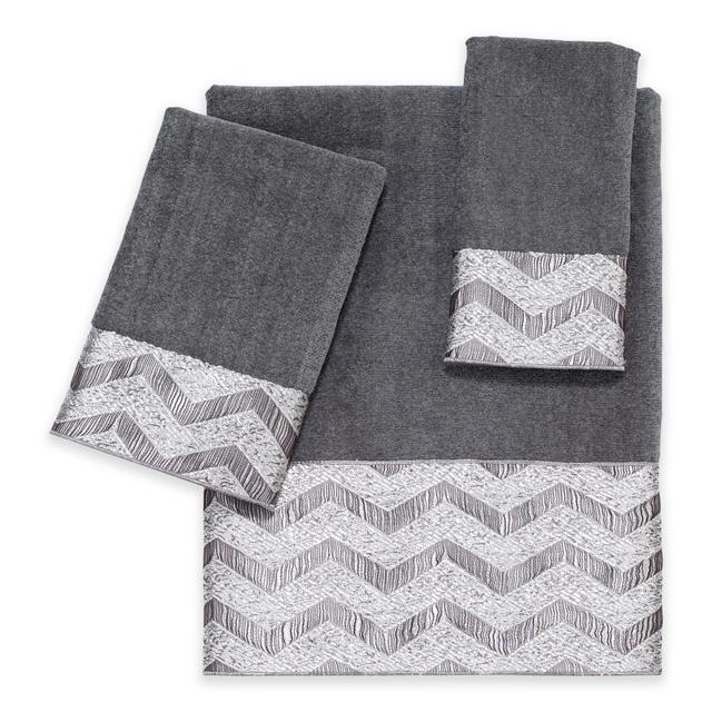 Avanti Chevron Nickel Bath Towel