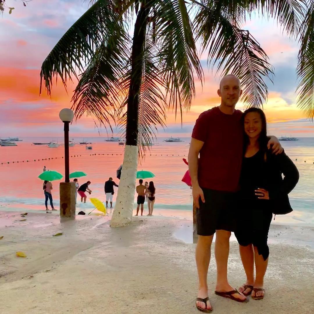 On the beach of Bohol