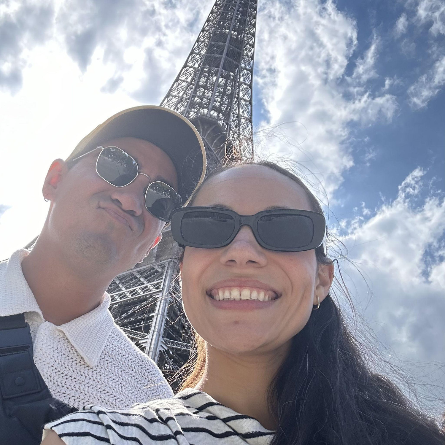 Celebrating graduating medical school and engagement in Paris June 2024