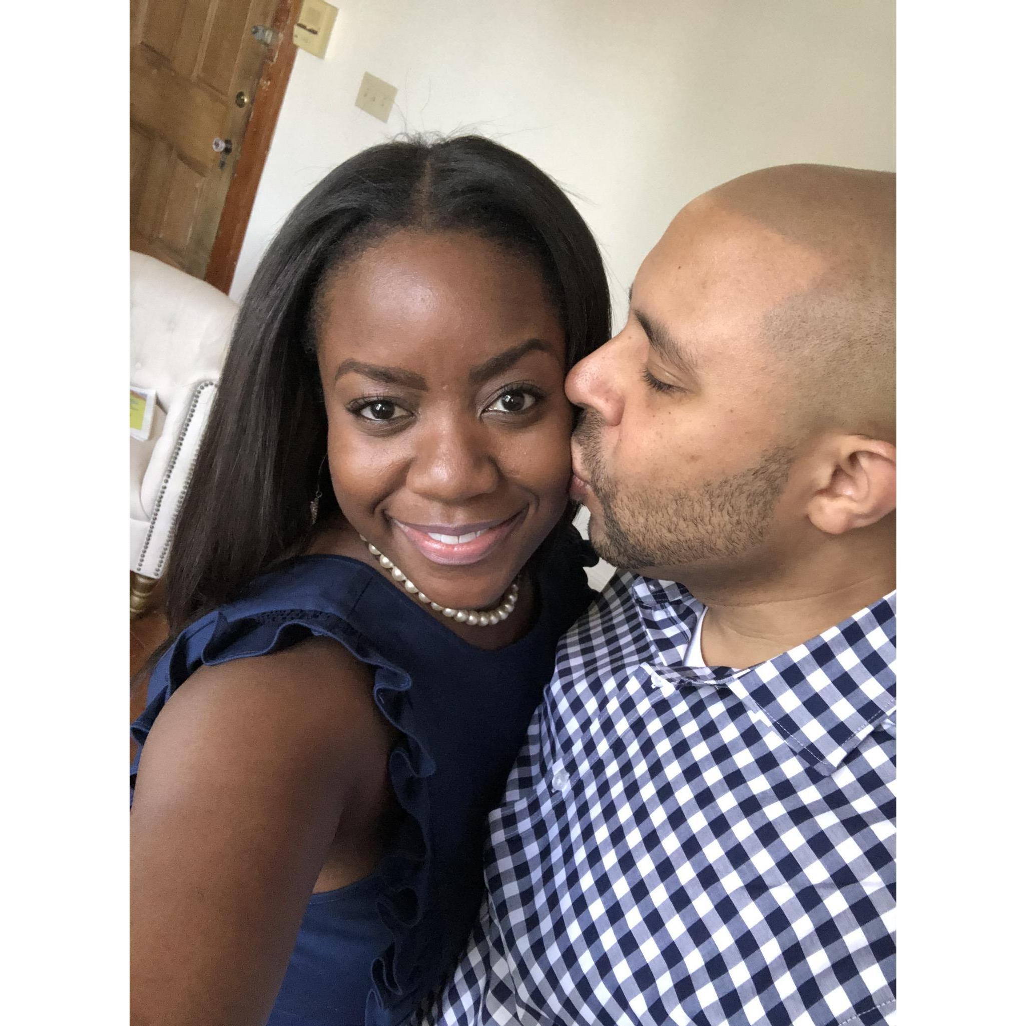 Our first Christmas! NOLA, December 2018 after morning service at New Zion Baptist Church