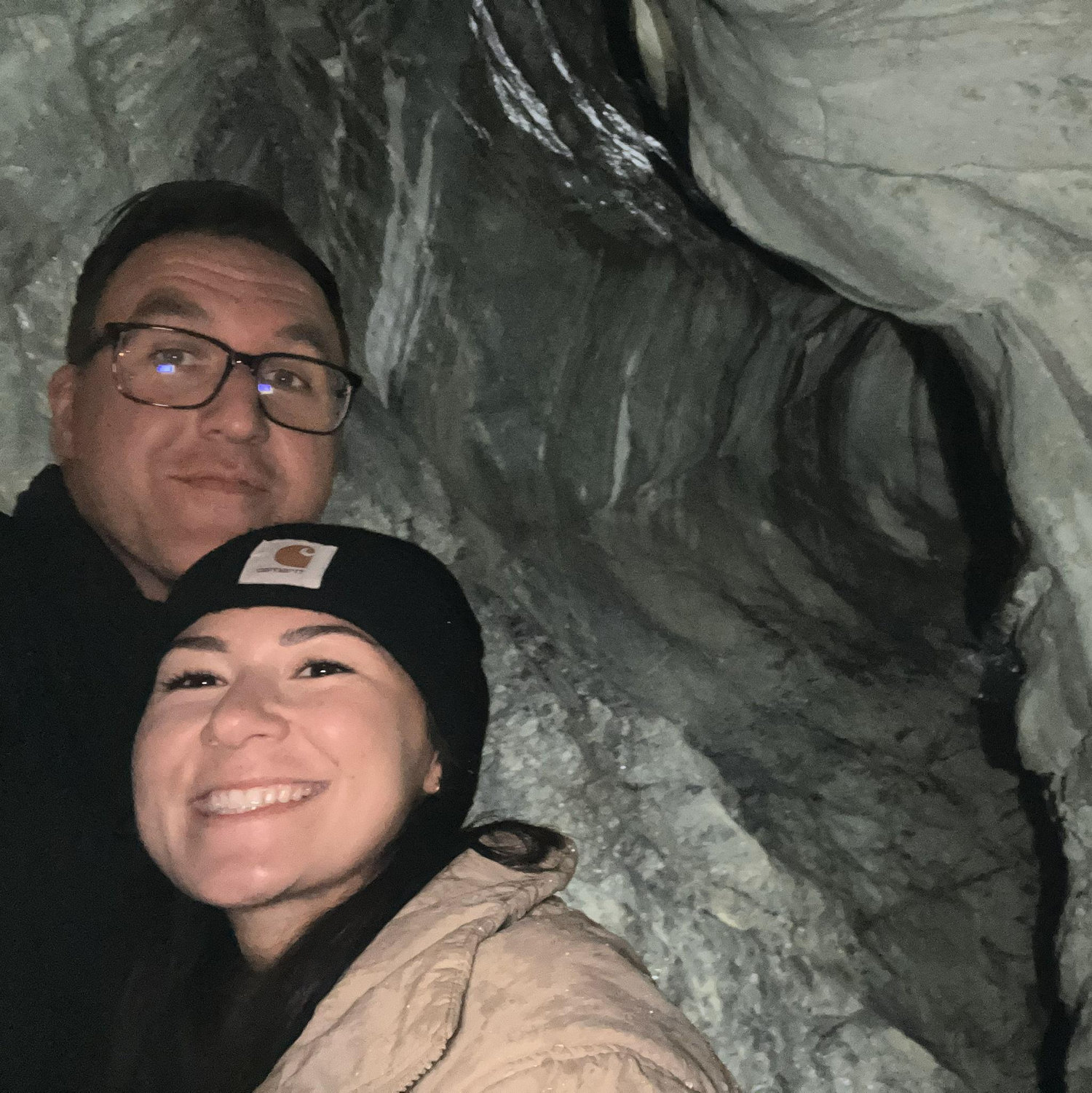 It took all her willpower to let me take her into a cave in Switzerland. But thats the best part about our relationship, supporting and encouraging each other to overcome anything!