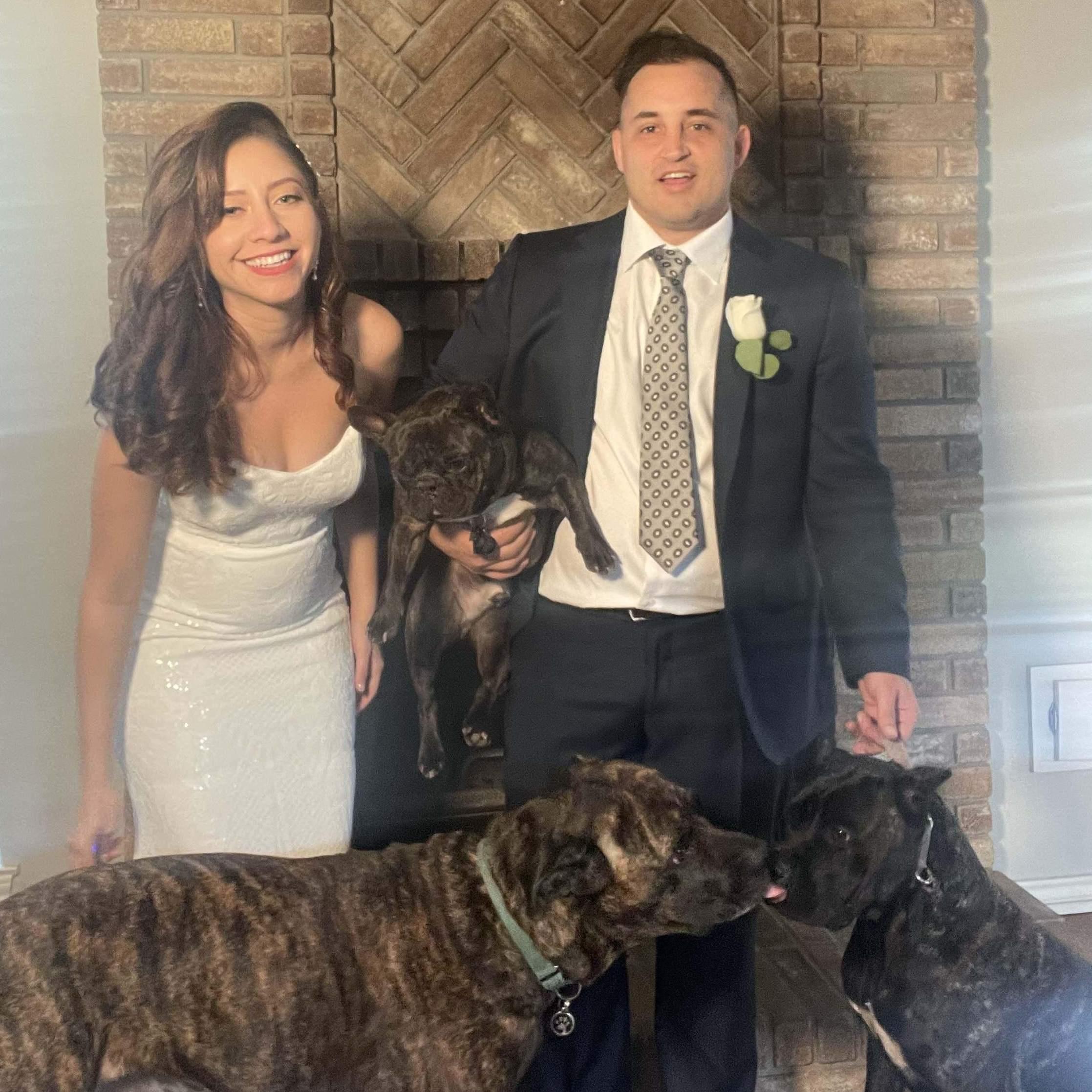 The only elopement picture we could get of the entire fam