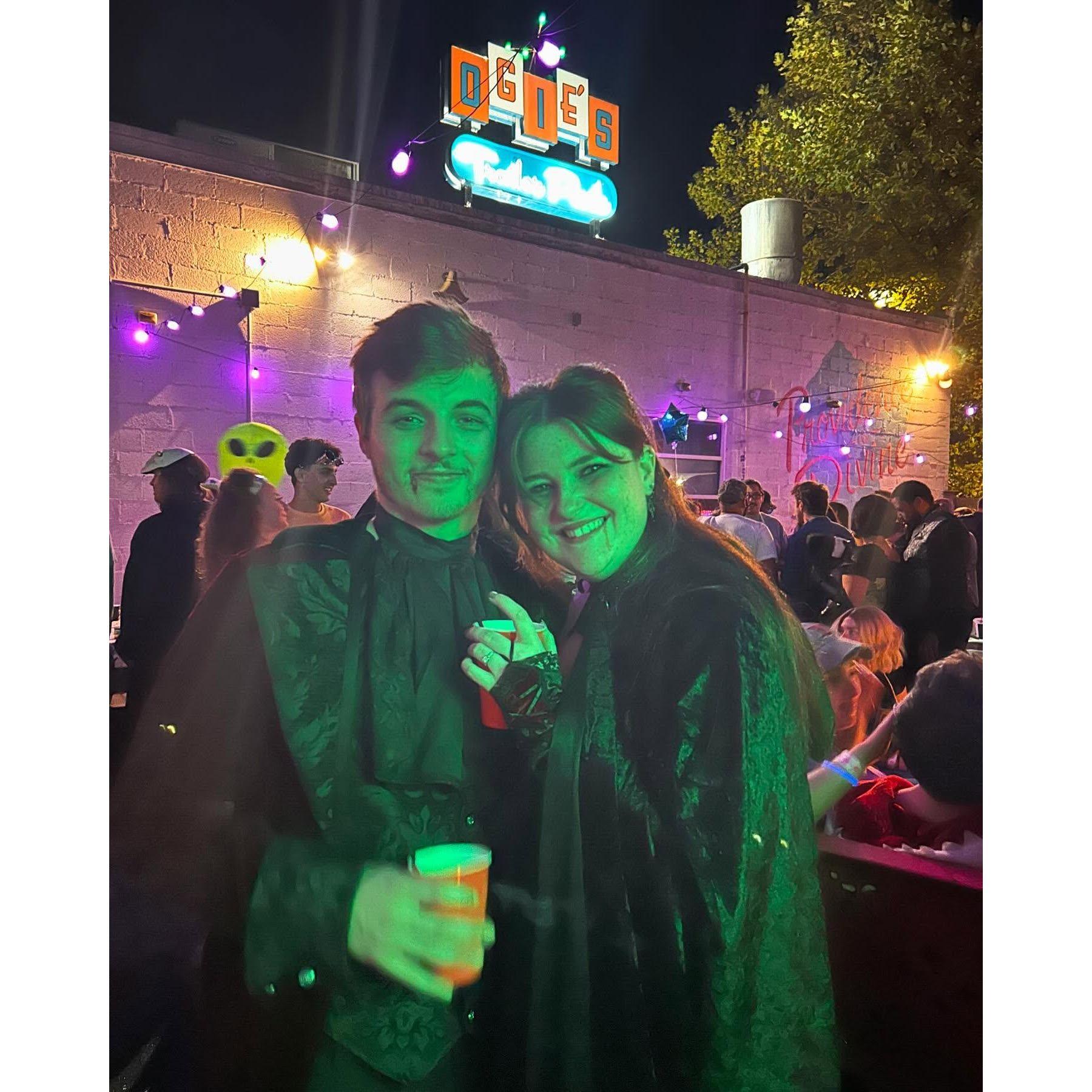 Your friendly neighborhood vampires enjoying some drinks at Ogies with friends