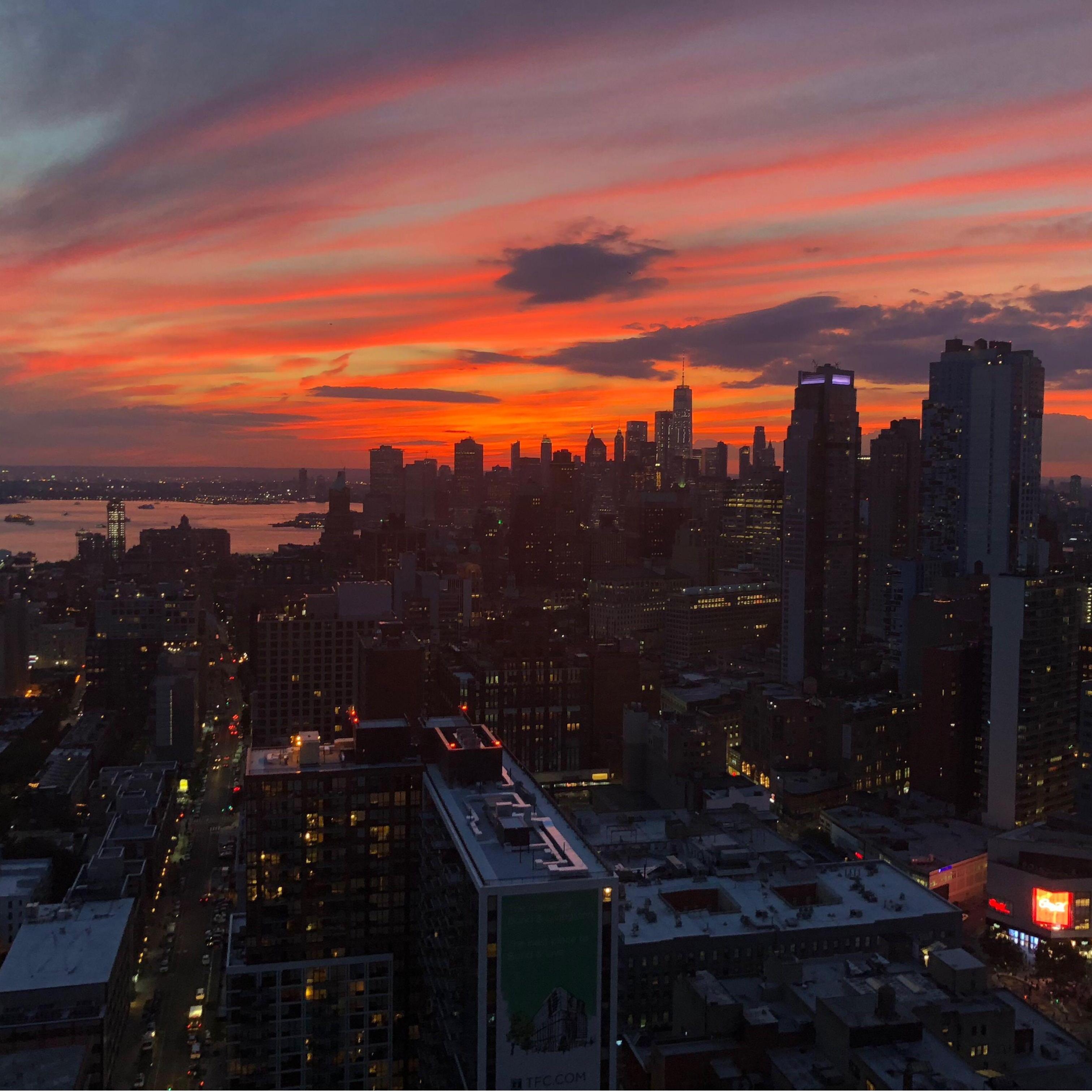 Another perfect sunset from our apartment 🌇