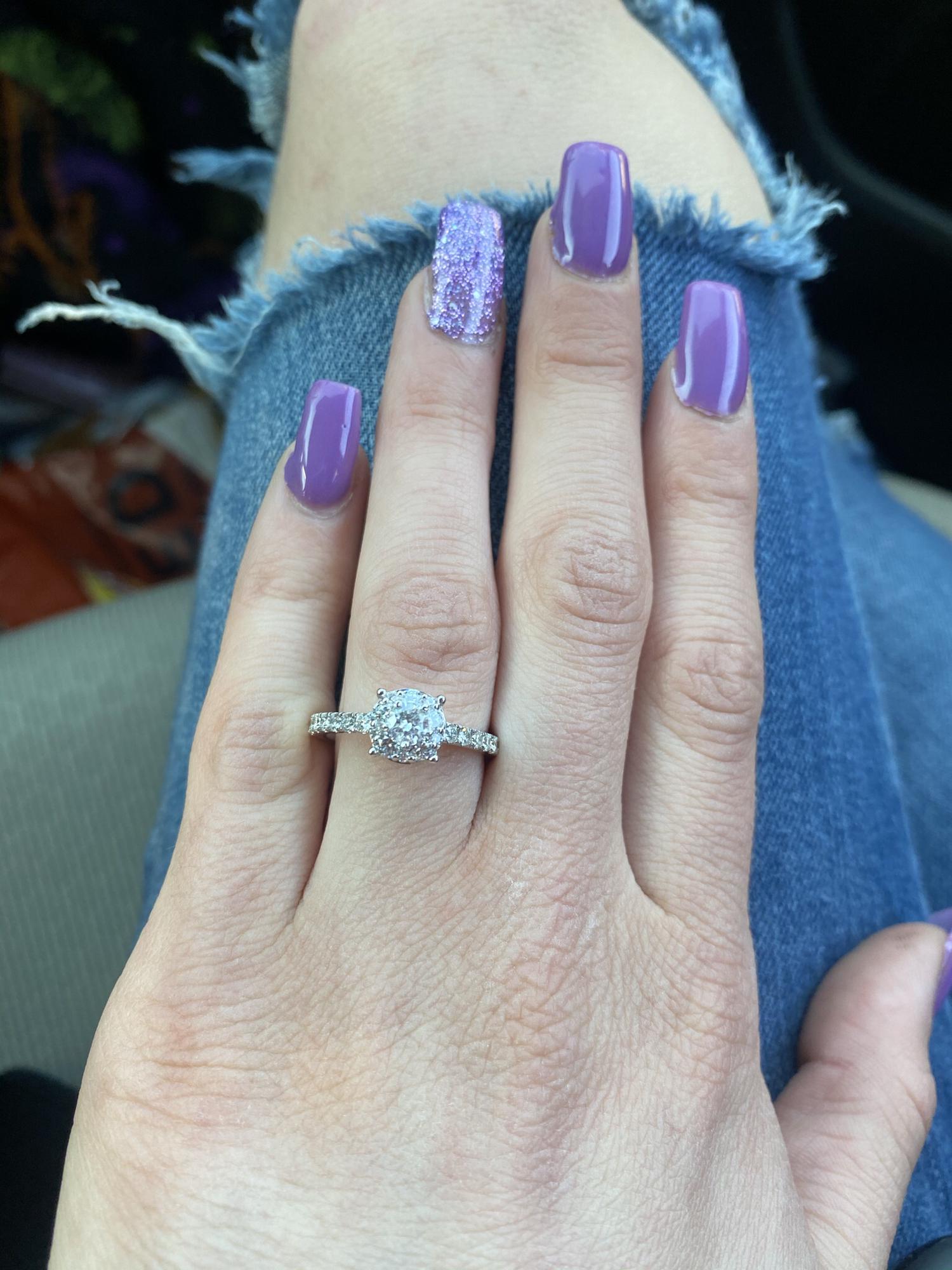The Ring! First picture taken after Nick proposed.