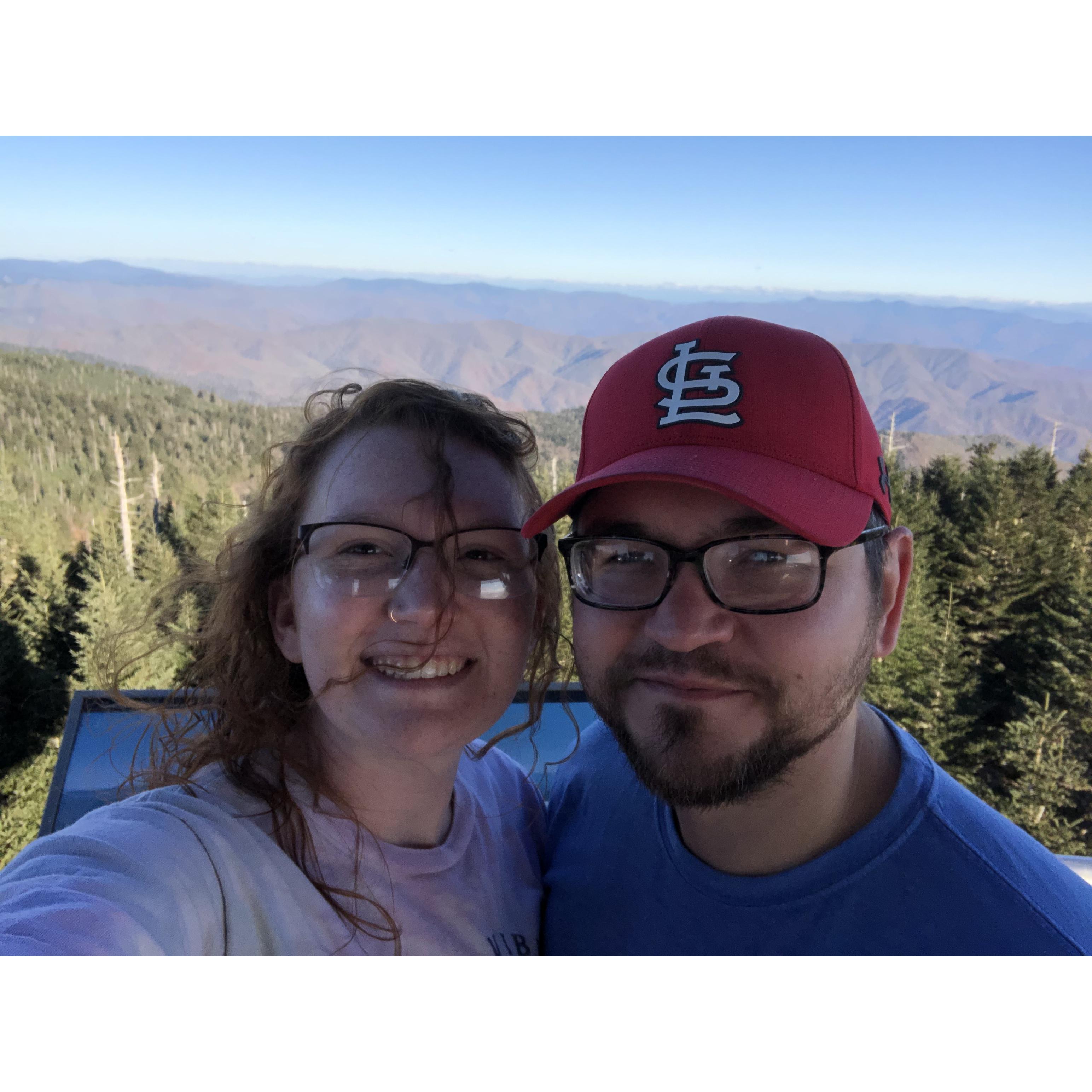 On top of clingmans dome Gatlinburg 2020. 🥴 rough walk