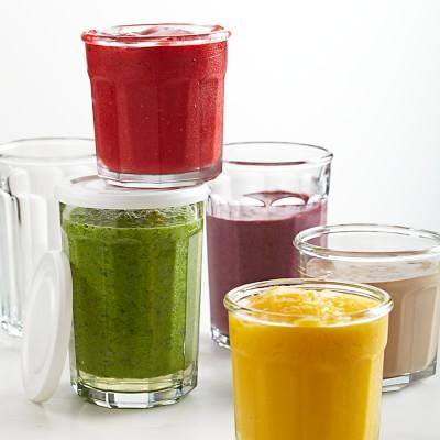 Working Glasses with Lids, Set of 4, 14 oz.
