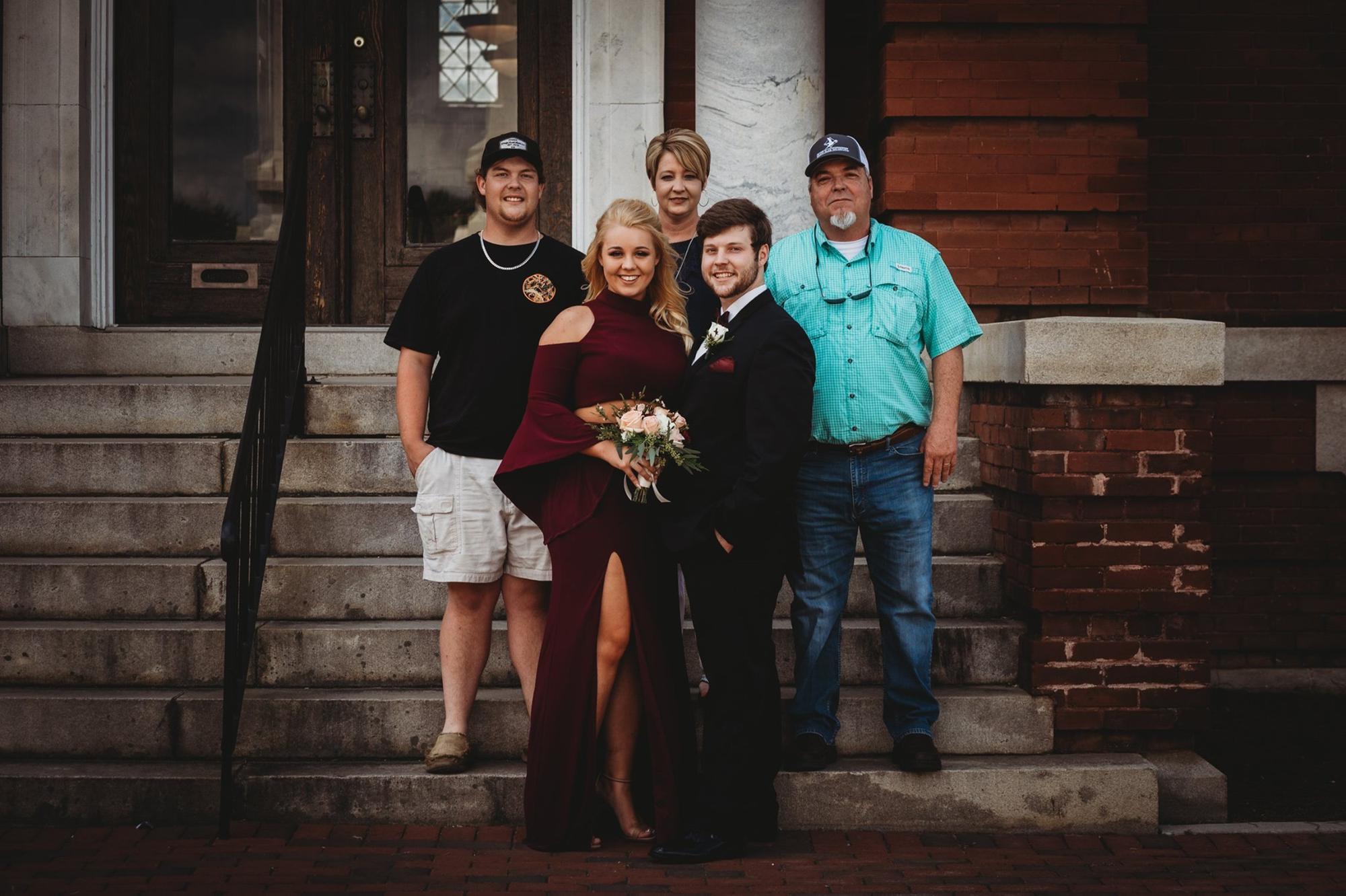 My senior prom of 2019 with Christopher’s mom dad and brother Colby.