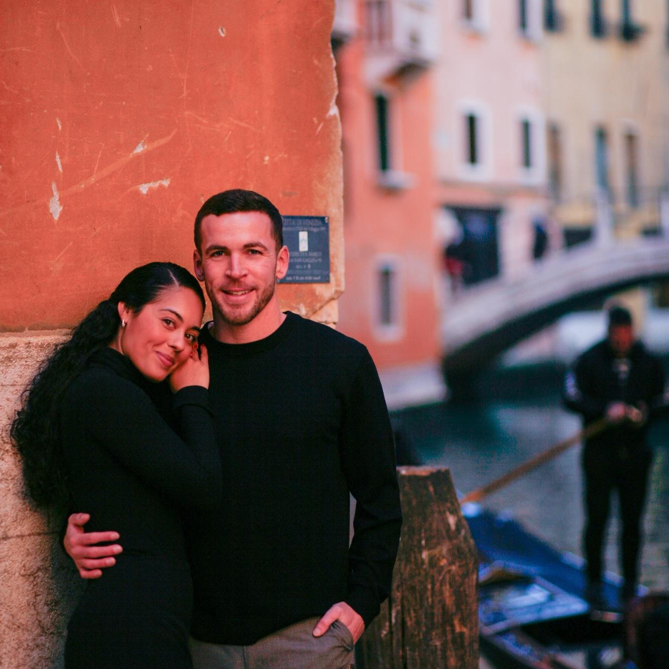 Our photo shoot in Venice, we used these photos to hard launch on Instagram!
